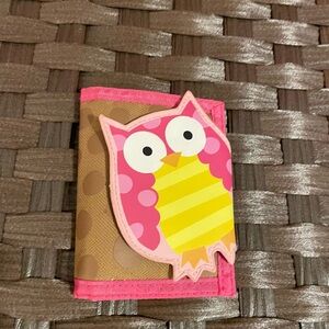 Pink and Yellow Owl Wallet